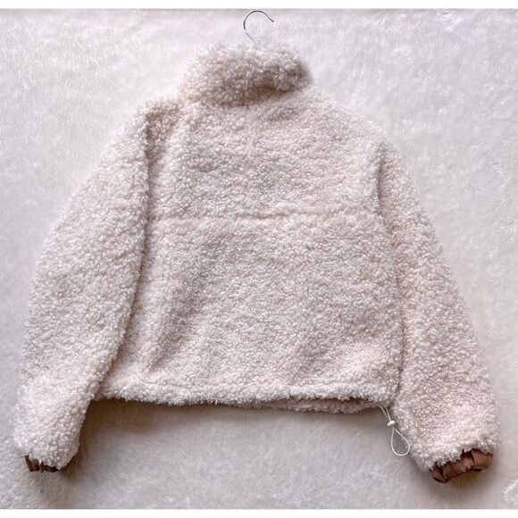 BLANKNYC Faux Shearling with Faux Leather Trim Bomber Jacket, Size XS - Picture 10 of 13